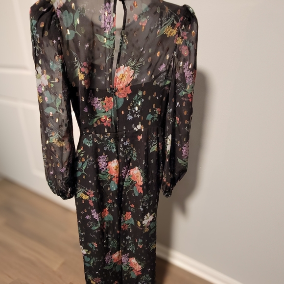 Amur Sabine Draped Midi Dress size 0 - Picture 7 of 10